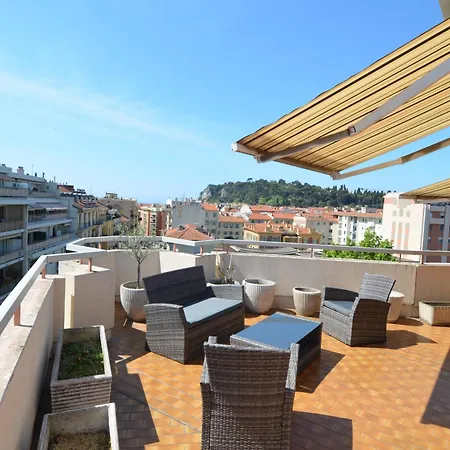 Helianthe - Superbe Avec Terrasse Vue Et Chateau Au Port De 아파트 니스